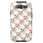 cute happy smiling cupcake with cherry on top samsung galaxy SIII cover