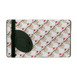 cute happy smiling cupcake with cherry on top iPad folio cases