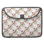 cute happy smiling cupcake with cherry on top MacBook pro sleeves