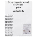 cute happy snowman flyers