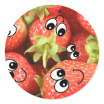 Cute Happy Strawberries Sticker
