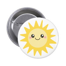 Cute Happy Sun Buttons