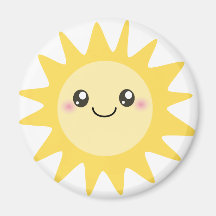 Cute Happy Sun Magnets