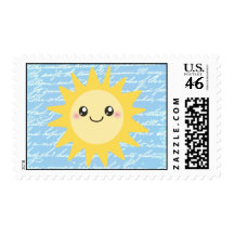Cute Happy Sun Postage