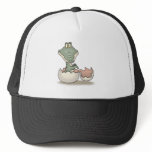 cute hatching baby alligator