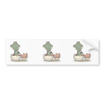 cute hatching baby alligator bumper stickers