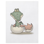 cute hatching baby alligator custom flyer