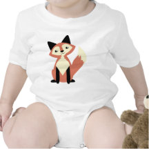 Cute Head-tilt Fox Bodysuit