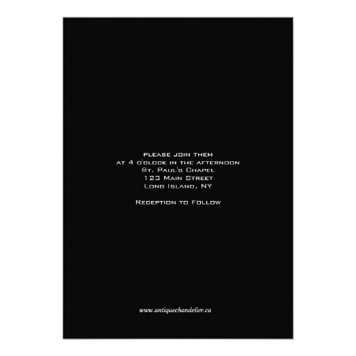 Cute Heart Black Wedding Three Photo Invitation