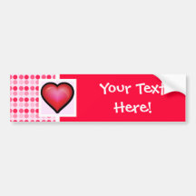 Cute Heart Bumper Sticker