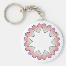 Cute heart design key chain