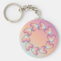 Cute heart design key chain