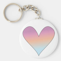 Cute heart design key chain