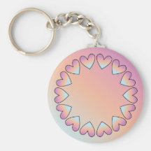 Cute heart design key chain