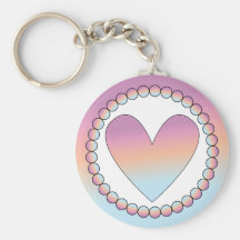 Cute heart design key chain