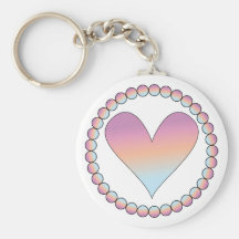 Cute heart design key chains