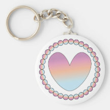 Cute heart design key chains
