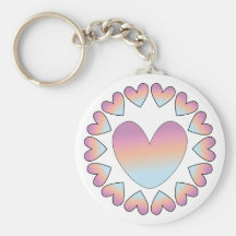 Cute heart design key chains