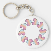 Cute heart design key chains