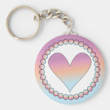 Cute heart design keychain