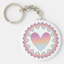 Cute heart design keychain