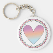 Cute heart design keychains