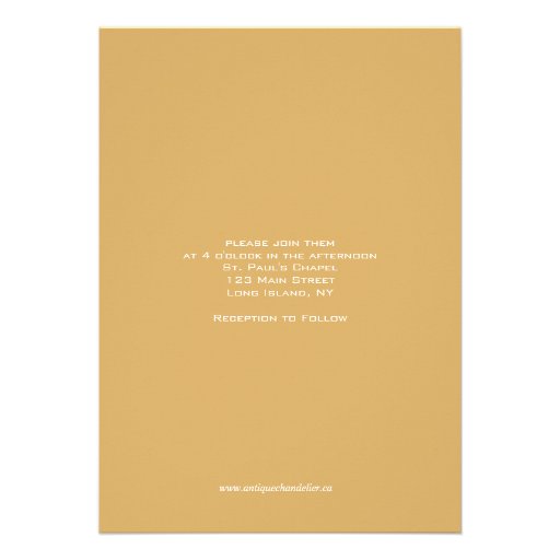 Cute Heart Gold Wedding Three Photo Invitation
