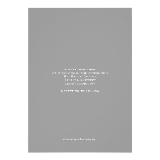 Cute Heart Grey Wedding Three Photo Invitation