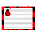 Cute Heart Ladybug Recipe Card profilecard