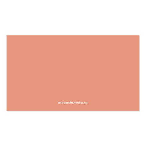 Cute Heart Peach Red Wedding Drink Ticket Business Cards (back side)