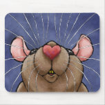 Cute Heart Rat Mousepad