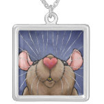 Cute Heart Rat Necklace