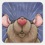 Cute Heart Rat Sticker