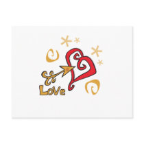 Cute Heart Valentines Day Design postcards by Eholidayz Cute Heart Valentines Day Design postcards
