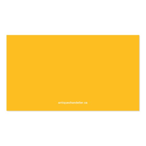 Cute Heart Yellow Wedding Drink Ticket Business Card (back side)