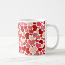 Cute Hearts Coffee Mugs