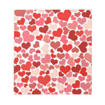 Cute Hearts Memo Notepad