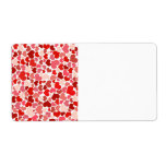 Cute Hearts Personalized Shipping Label