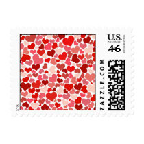 Cute Hearts Postage Stamps