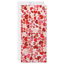 Cute Hearts Custom Rack Card