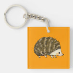 Cute hedgehog acrylic key chain