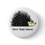 Cute Hedgehog Button - Customizable!