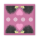 Cute Hedgehogs In Love Magnet