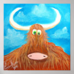 CUTE HIGHLAND COW POSTERS CUTE HIGHLAND COW POSTERS