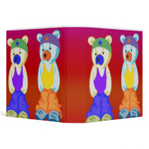cute hip hip bears notebook binders