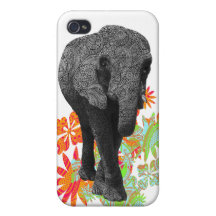 Cute Hippie Elephant Cases For iPhone 4