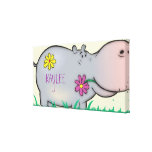 cute hippie hippo
