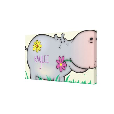 cute hippie hippo Zazzle_wrappedcanvas cute hippie hippo Zazzle_wrappedcanvas