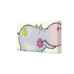 cute hippie hippo