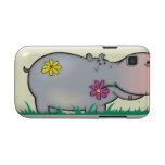 cute hippie hippo samsung galaxy s covers